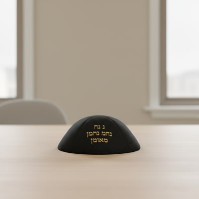 כיפה אולטרא סוויד שחור 19 ס"מ ומקום לסיכה