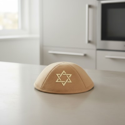 כיפה אולטרא סוויד חום 19 ס"מ ומקום לסיכה