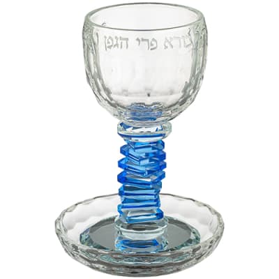 גביע קידוש קריסטל מהודר 16 ס"מ תכולה 100 מ"ל