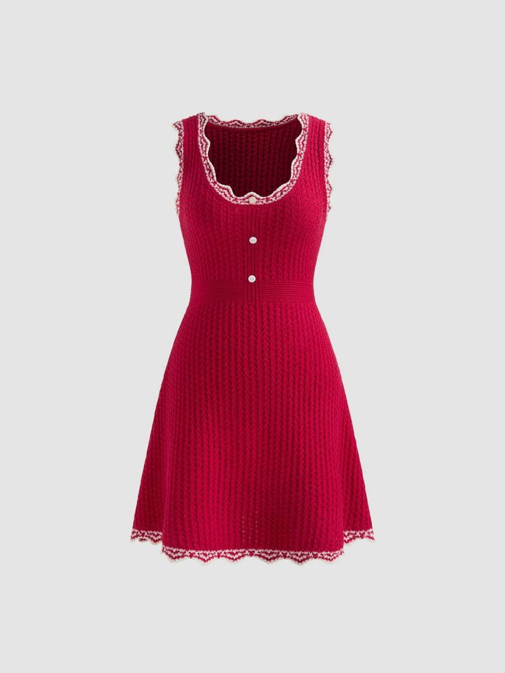 Vestido Pink Detalhes Renda Branca