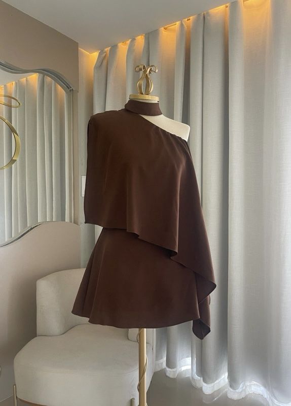 Vestido Marrom