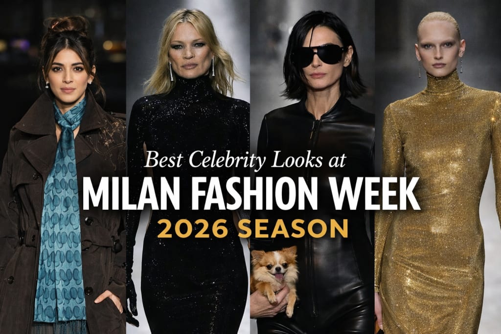 Best Celebrity Looks at Milan Fashion Week 2026: The Power, Glamour & Runway Moments Everyone’s Talking About