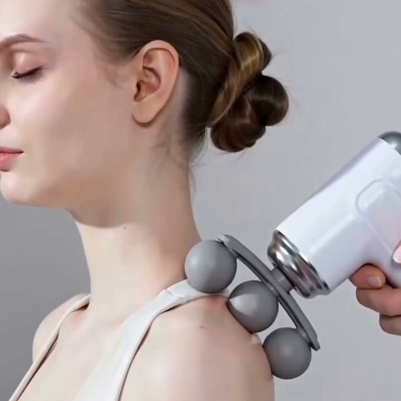 Mise en situation : massage de l'épaule avec la tête à 3 billes