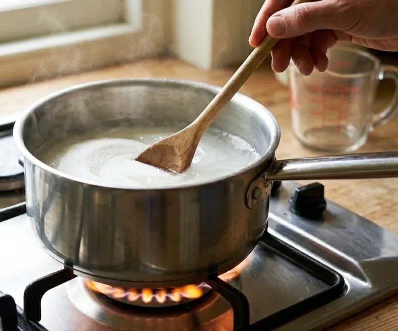 Make the sugar syrup