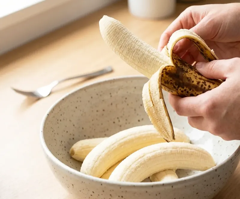 Prepare the bananas