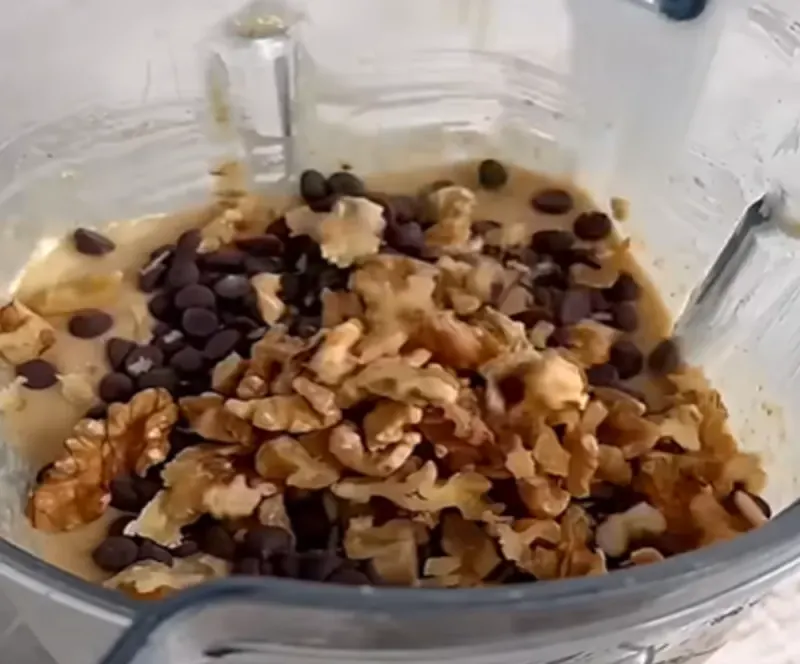 Fold in dry ingredients and blueberries
