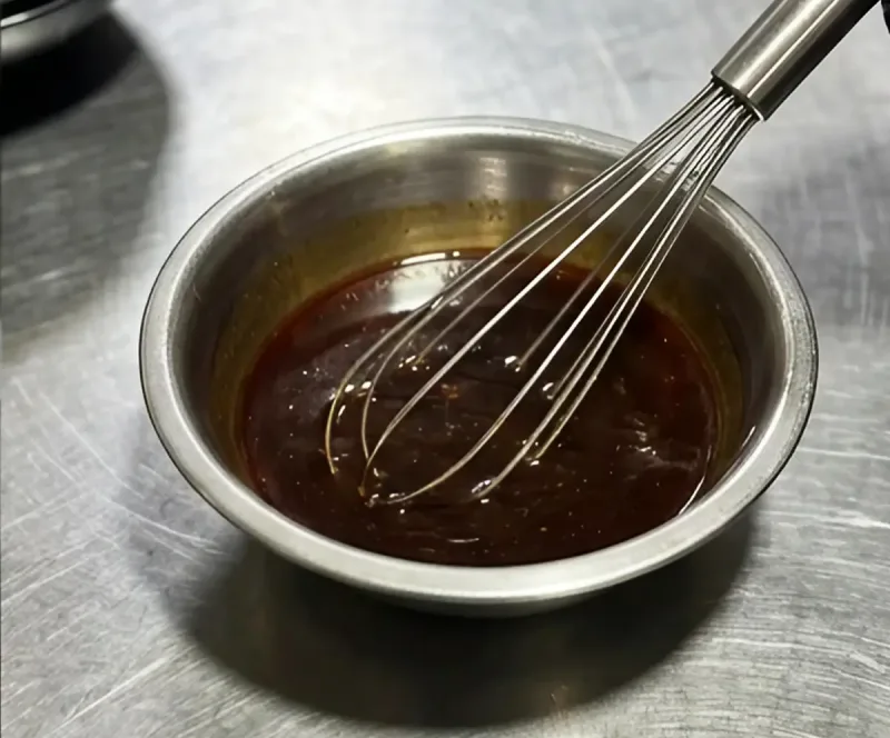 Whisk the sauce before you start cooking