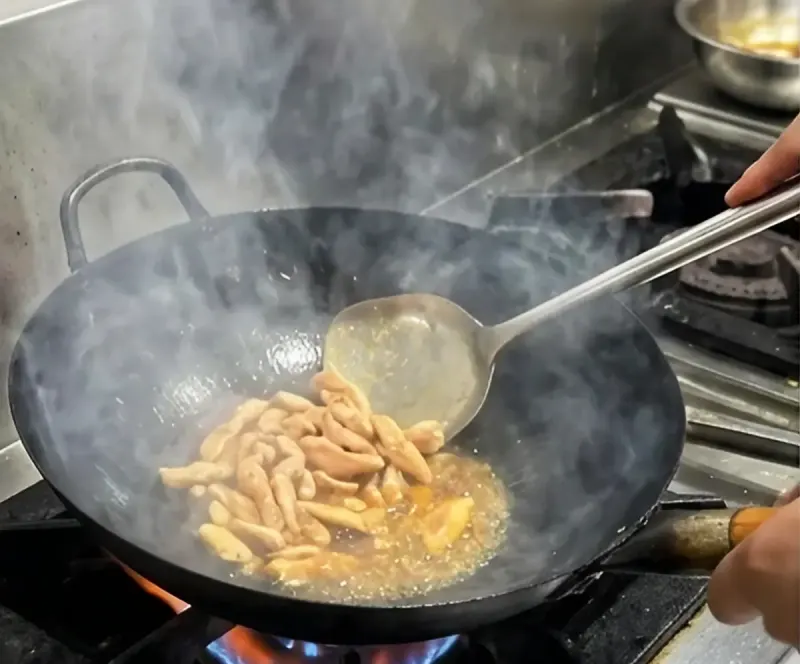Get the wok screaming hot