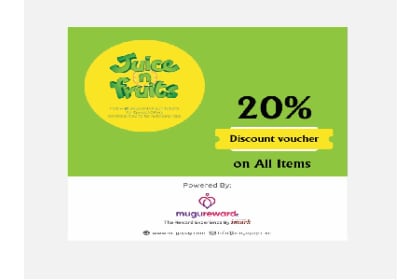 Juice and Fruits 20% Discount Voucher