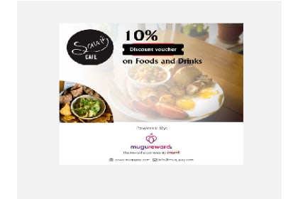 Sams Cafe 10% Discount Voucher
