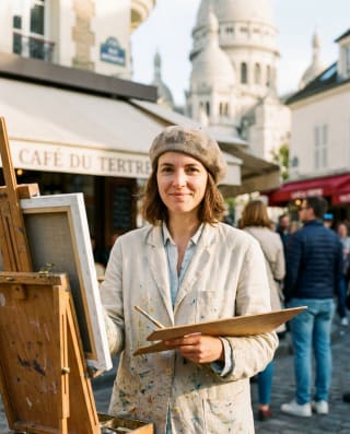 Montmartre, les Artistes — univers Paris je t'aime
