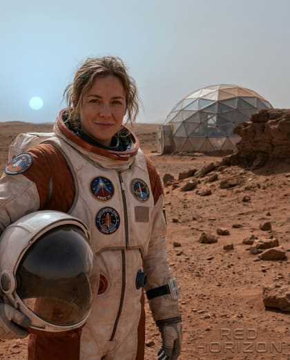 Colon sur Mars — univers Science-Fiction du photobooth IA Le Studio Pop