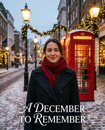 Noël à Londres — univers Noël du photobooth IA Le Studio Pop