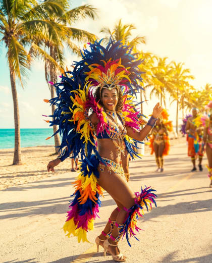 Carnaval des Caraïbes — univers Carnaval du photobooth IA Le Studio Pop