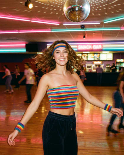 Roller Disco — univers Disco 70s du photobooth IA Le Studio Pop