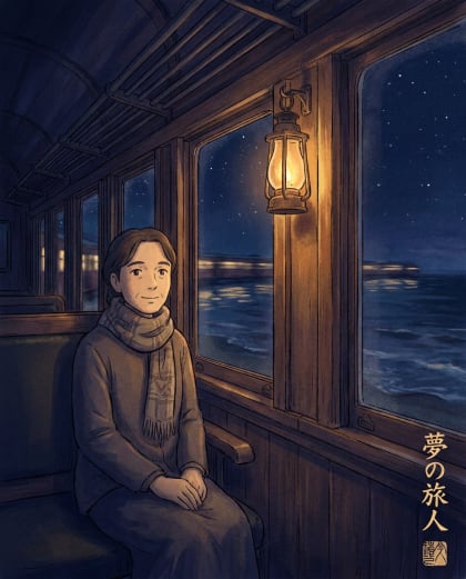Train de Nuit — univers Animation Poétique du photobooth IA Le Studio Pop