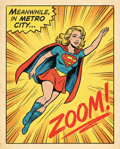 Comics des Années 60 — univers Bande Dessinée du photobooth IA Le Studio Pop