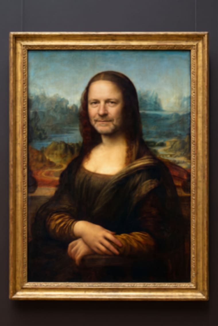 Le Sourire Florentin — univers Peinture de Maître du photobooth IA Le Studio Pop