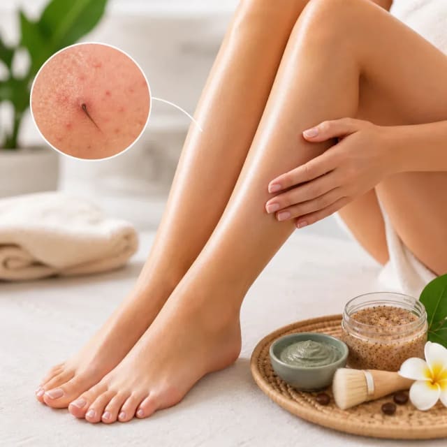Poil incarné sur la jambe : comment l'éliminer sans abîmer la peau
