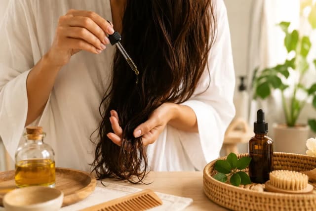 Bain d'huile cheveux : le guide complet pour des cheveux nourris et brillants