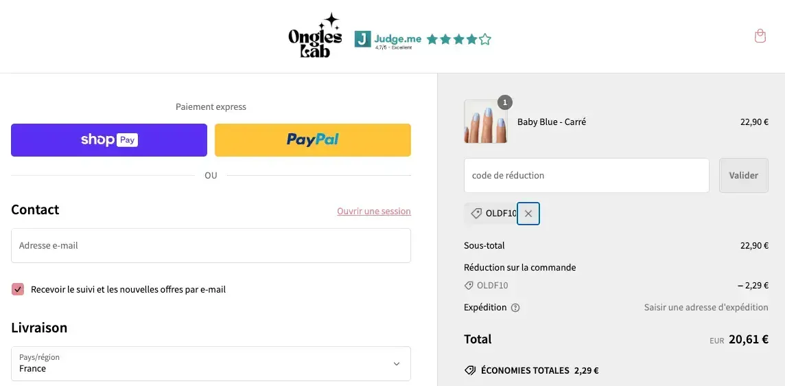 ongles lab code de reduction