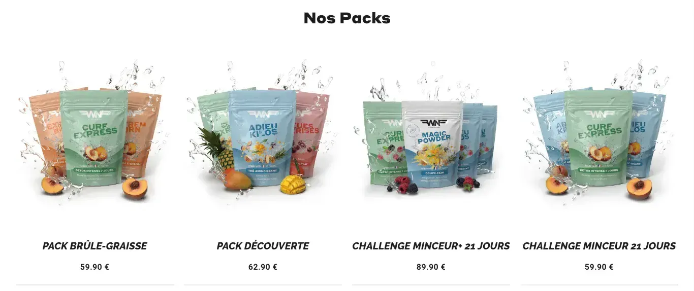wandernana packs de produits