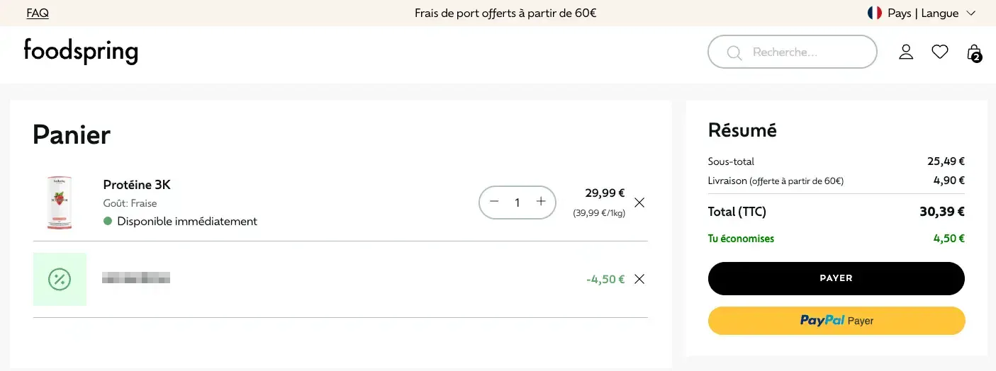 foodspring coupon