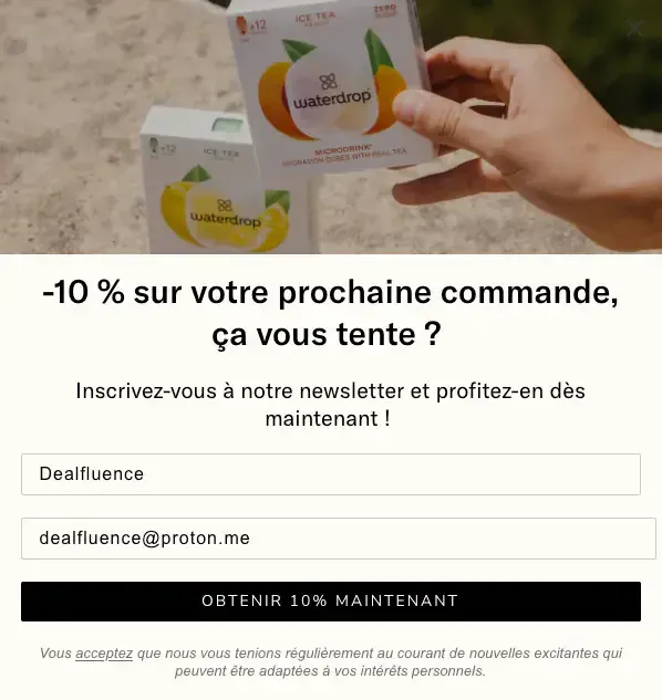waterdrop newsletter