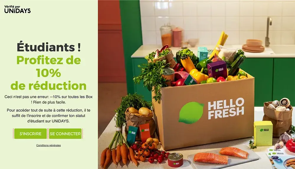 hellofresh bon reduction etudiant
