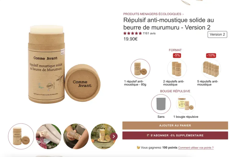 comme avant produits