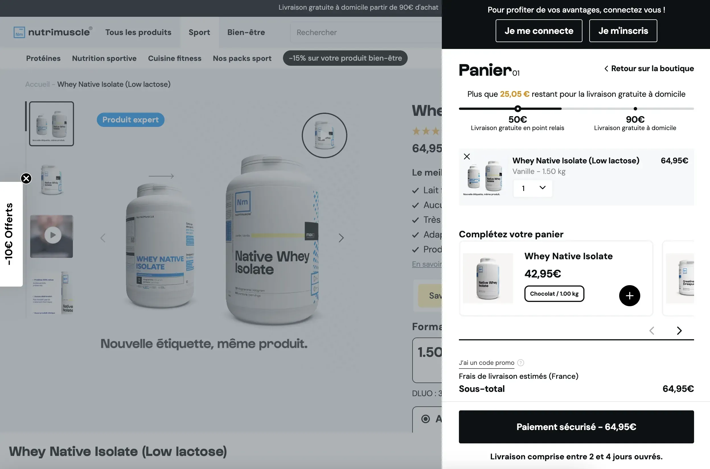 Panier Nutrimuscle