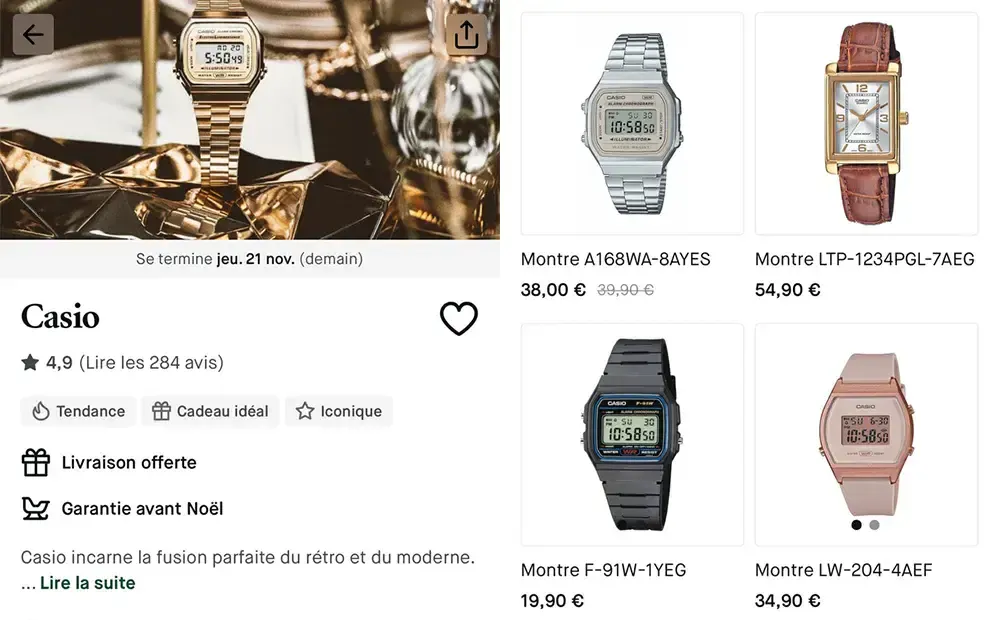 choose exemple casio