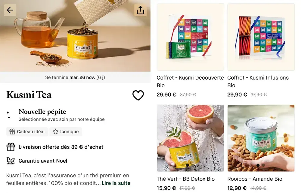 choose exemple kusmi tea