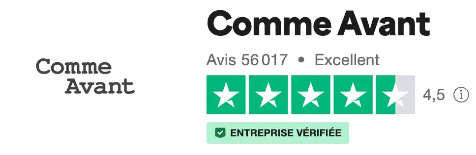 comme avant avis trustpilot