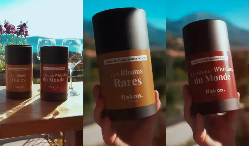 flakon dégustation des spiritueux