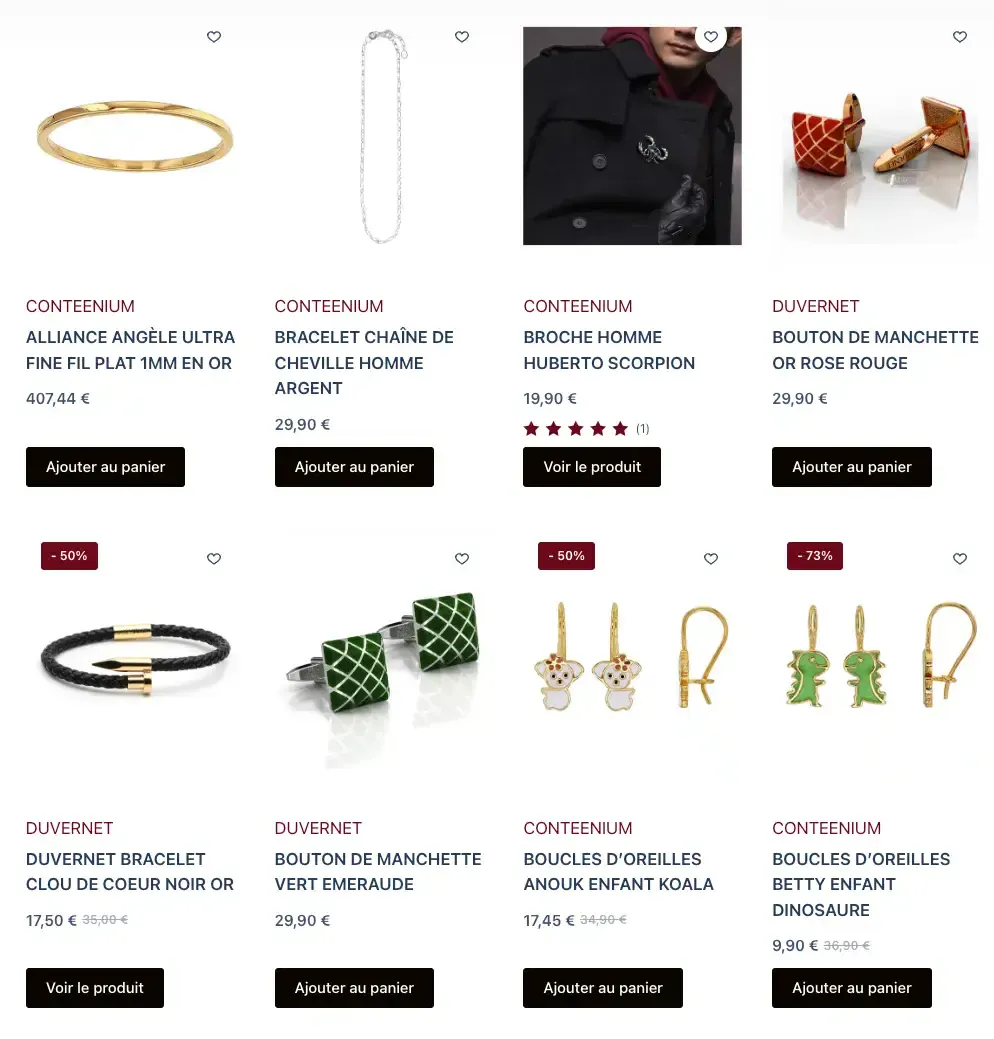 conteenium bijoux