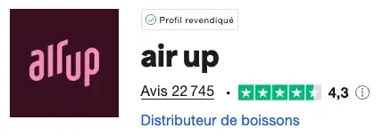 air up avis trustpilot