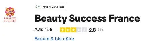 beauty success avis trustpilot