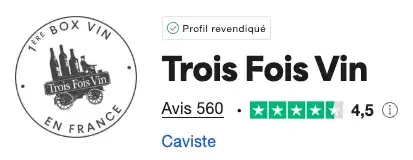 trois fois vin avis trustpilot