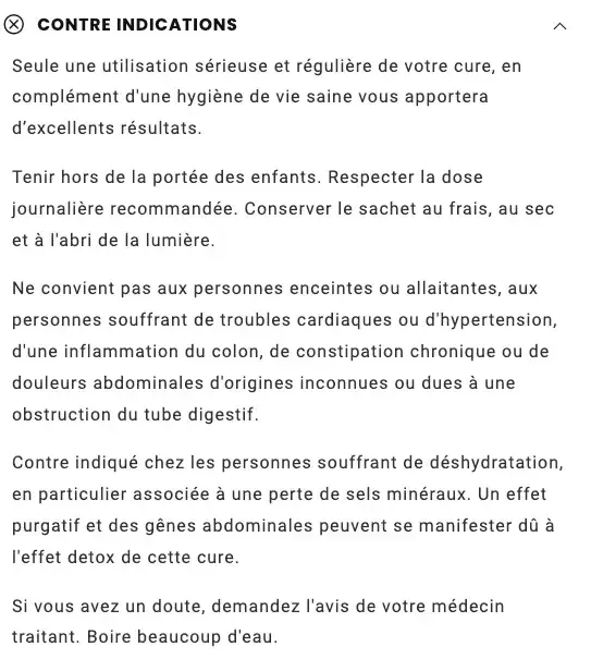 wandernana contres indications