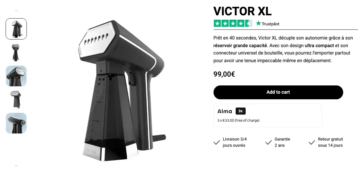 steamone victor xl prix