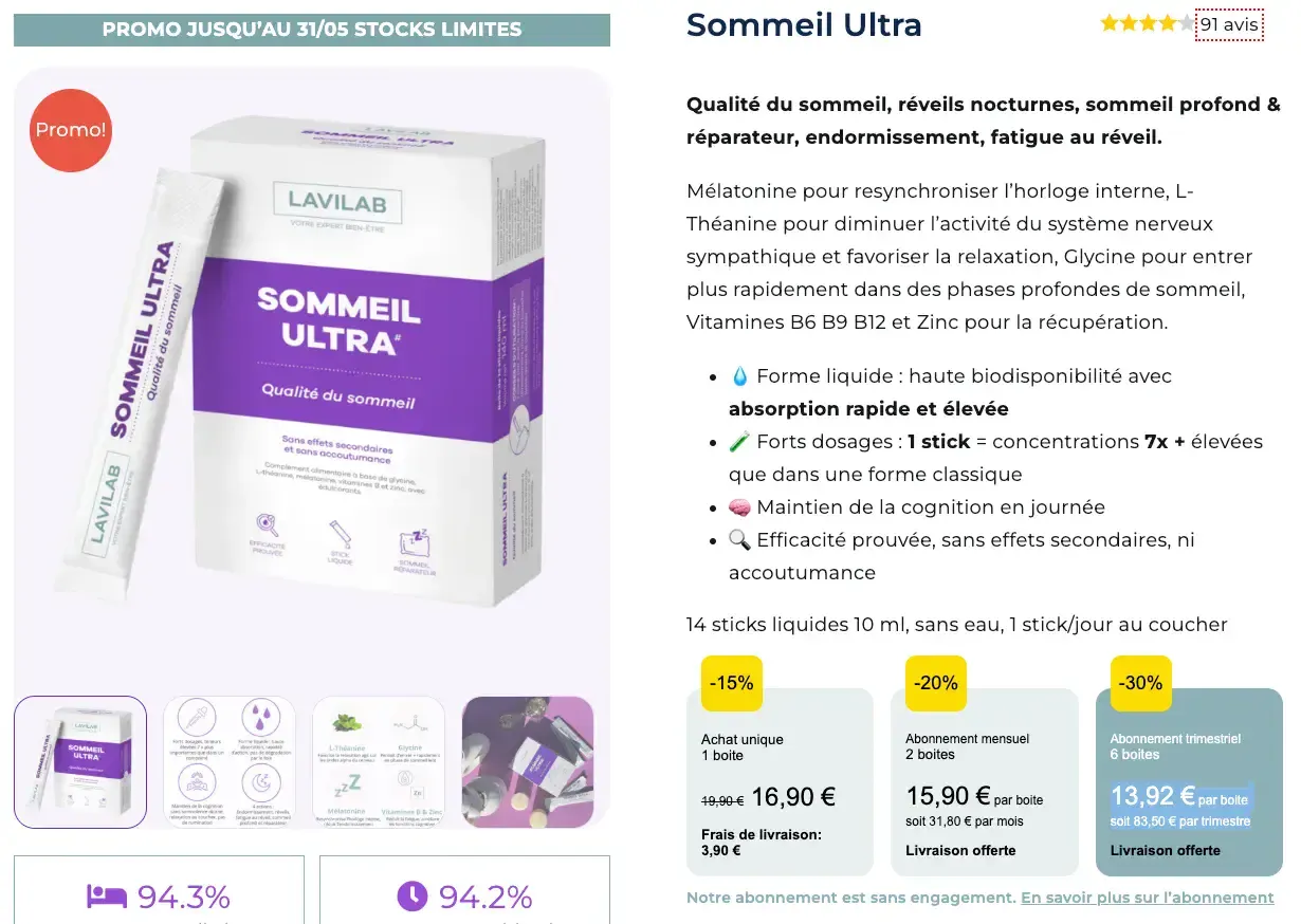 lavilab sommeil ultra