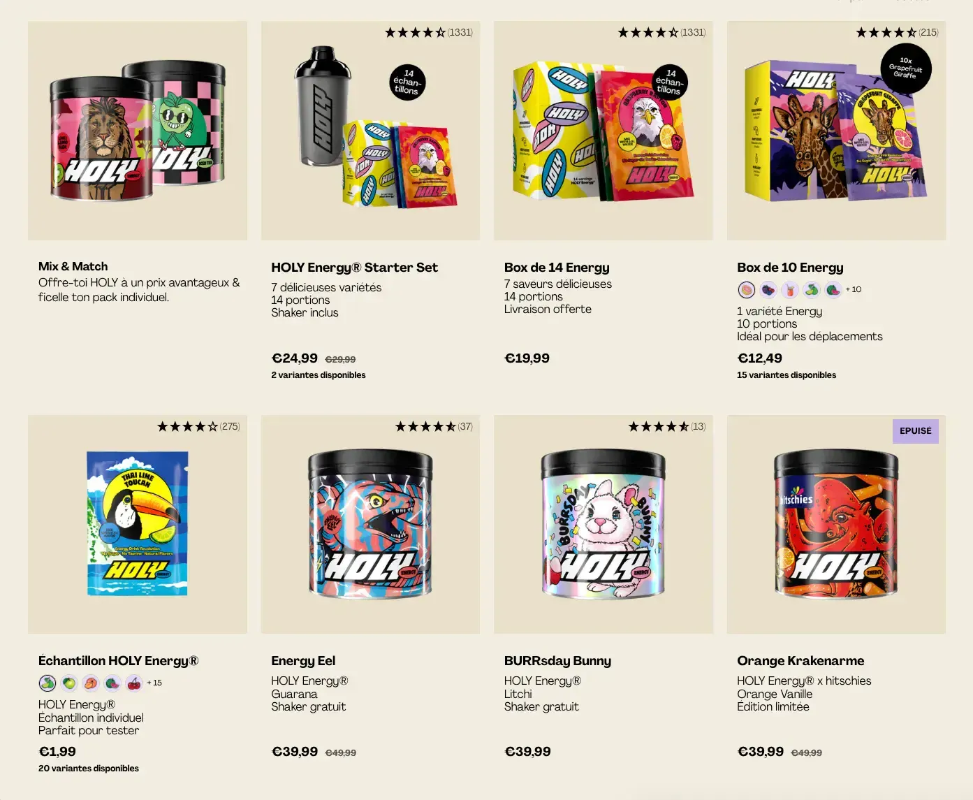 holy produits