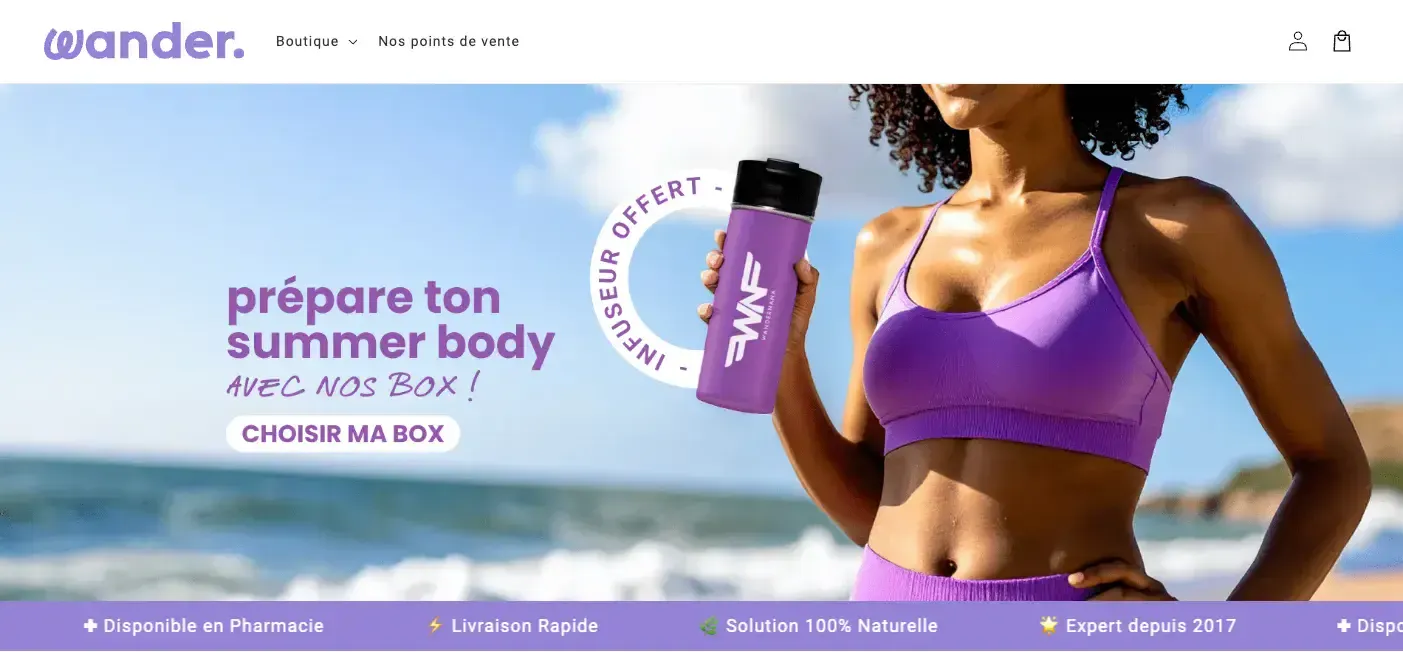 wander site web