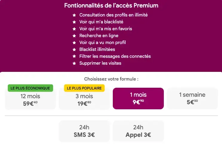 sexylib prix