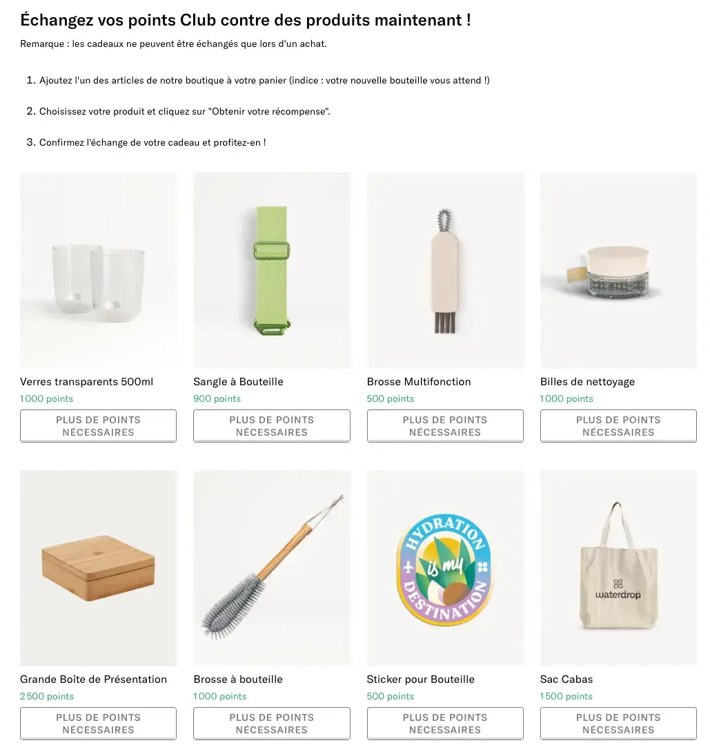 waterdrop cadeaux