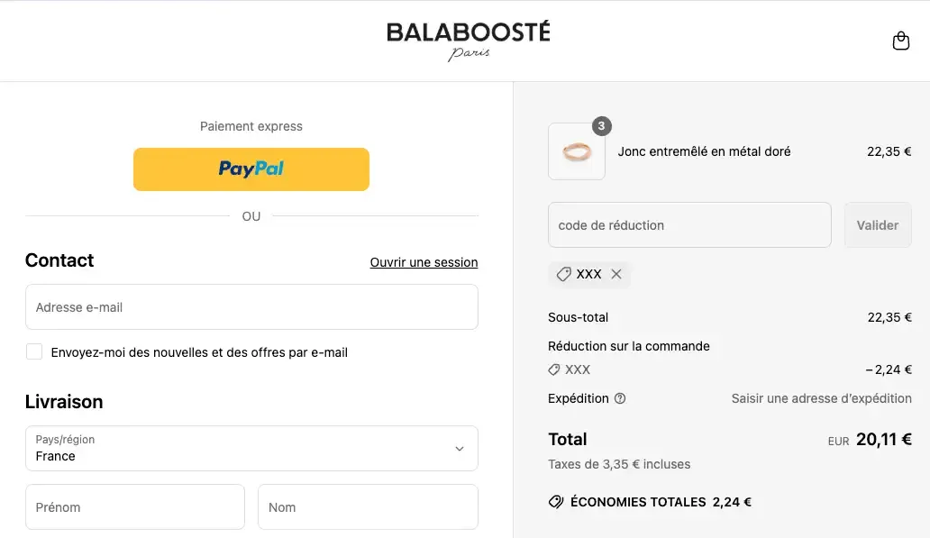 balabooste code reduc ok