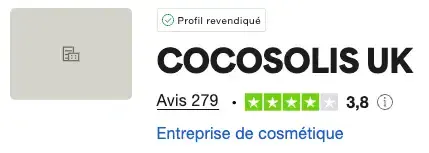 cocosolis avis clients trustpilot