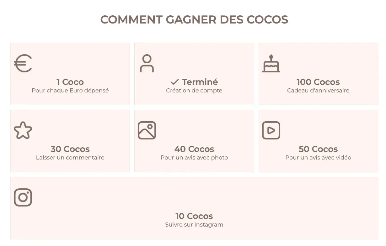 cocosolis club gagner points