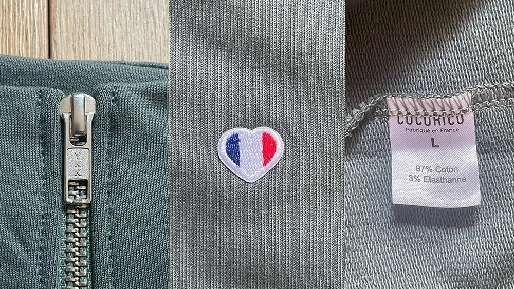 cocorico sweat camionneur details